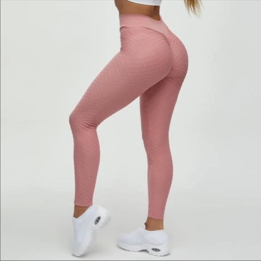 High Waist Butt Lifting Seamless Testured Leggings